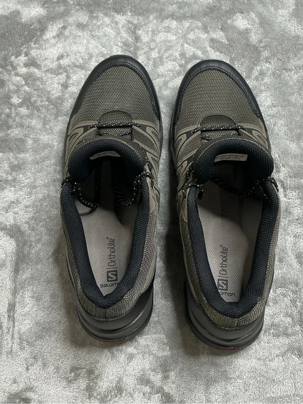 Salomon Barrakee Hiking Shoes Men's 9.5 Beluga Bungee Cord Black outdoor comfort
